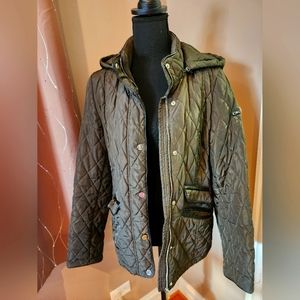 DKNY Donna Karan Green coat